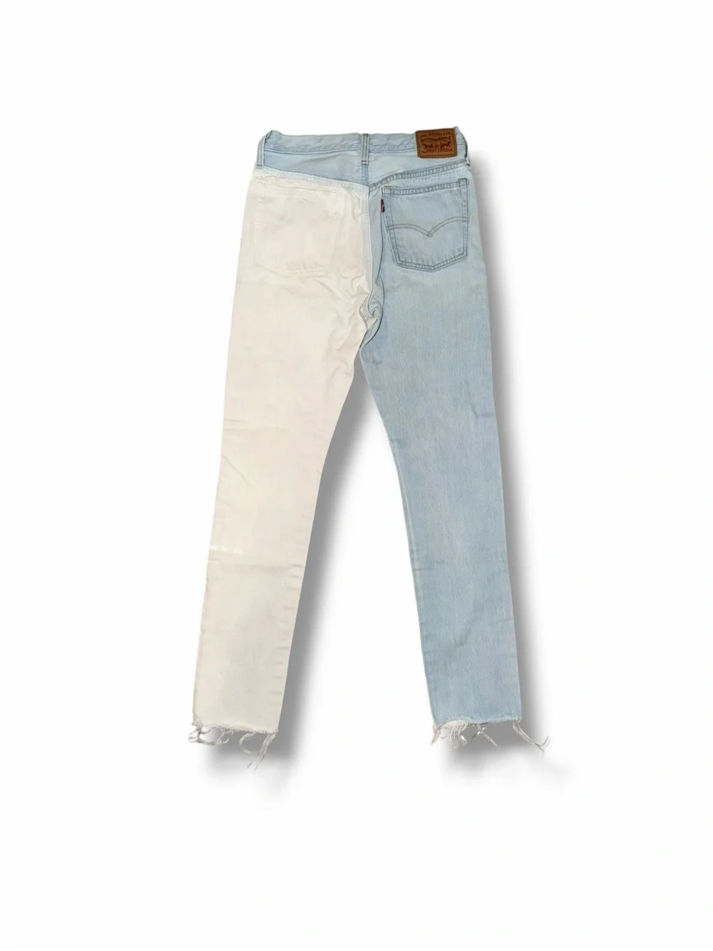 Sample pair of Levi's Two-Tone Light Blue & White Jeans 27